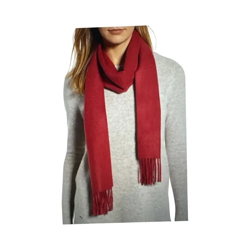 NORSTROM CASHMERE FRINGE SCARF